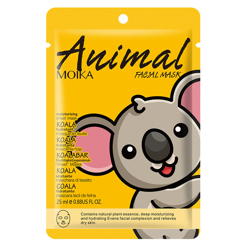 Cartoon Animal Mask Wholesale Full Single Piece Pack Firming Hydrating Moisturizing Brightening