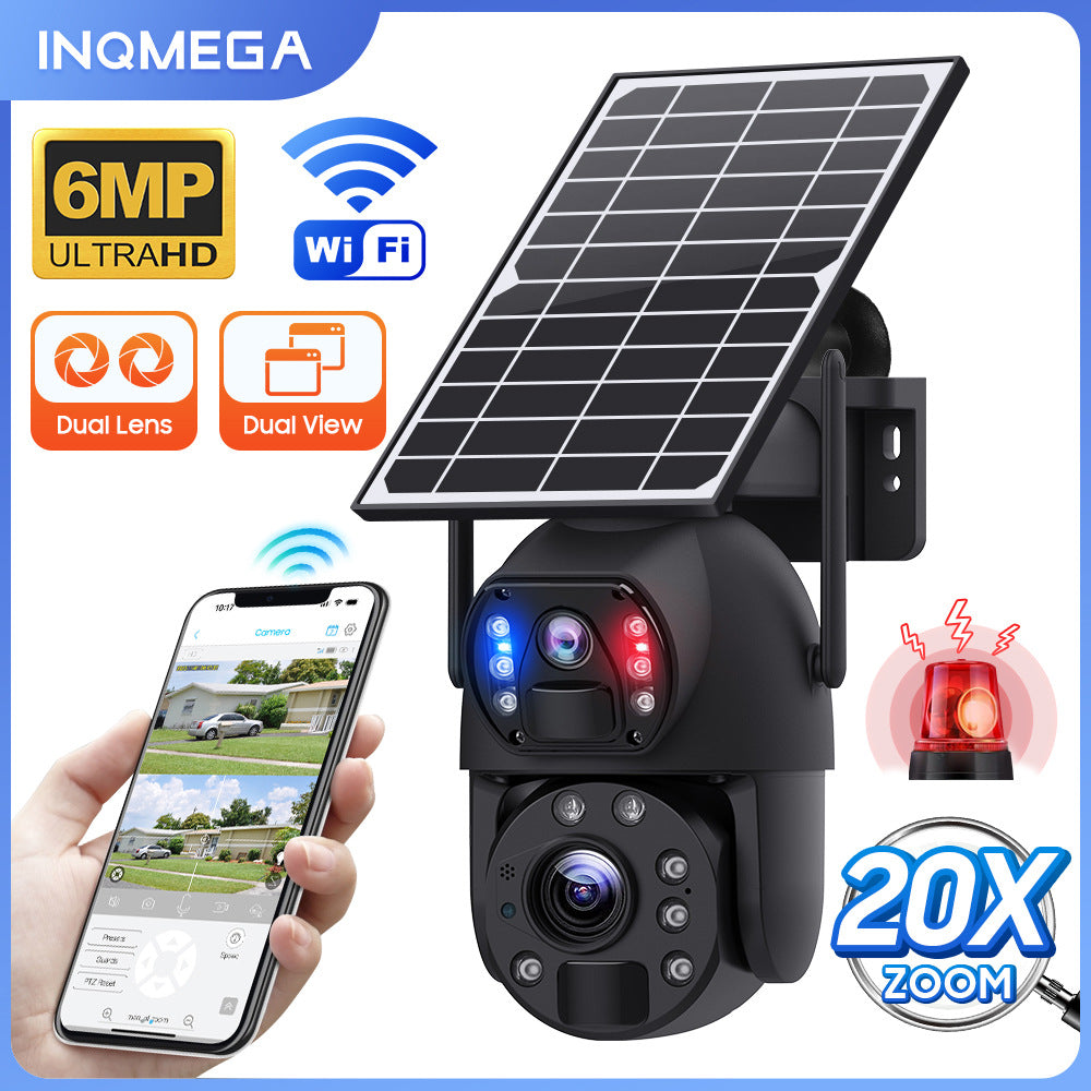 4G Solar Camera Smart HD Laser Night Vision Dual Lens36Optical Zoom Surveillance Intelligent Monitoring