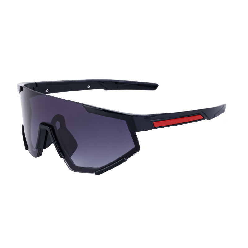 New Cycling Goggles for Women, UV Protection, One-Piece Large Frame Sunglasses, Outdoor Sports Colorful Integrated Sunglasses