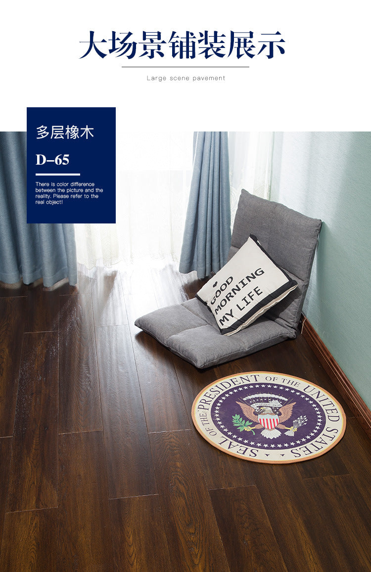 In stock wholesale Door-to-Door Installation Oak Multi-layer Small Knot Locking Solid Wood Flooring Eco-friendly Underfloor Heating Composite Flooring