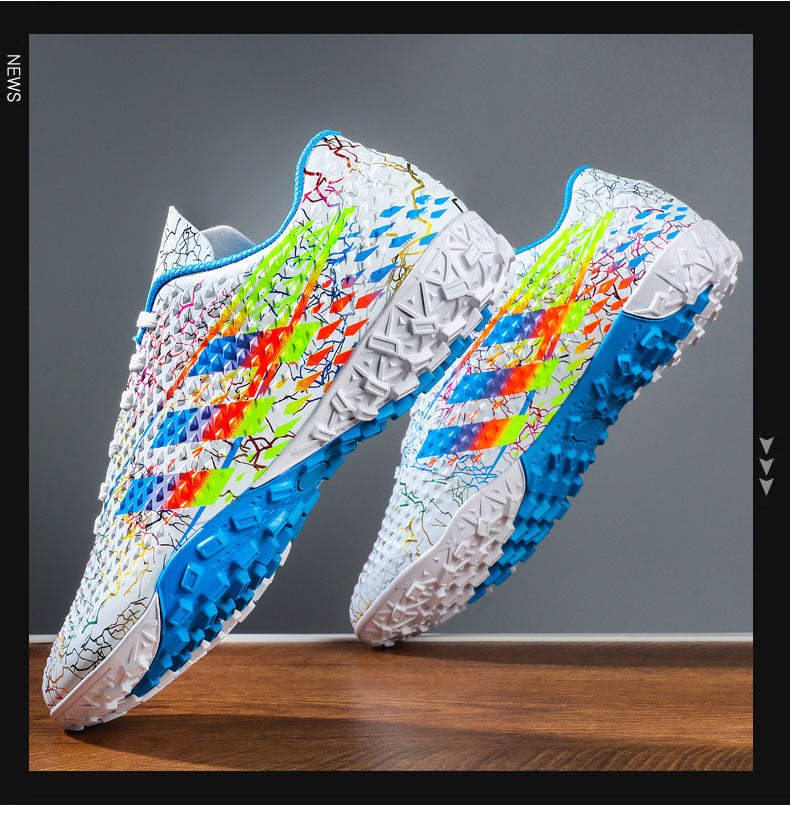 New professional football shoes for men and women AG Spike TF Broken Nail Youth Student Grassland Competition Training Shoes