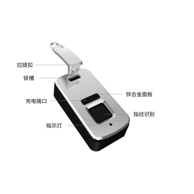 Fingerprint Lock Bag Business Commuting Men's Handbag Top Layer Cowhide Crocodile Large Capacity Multi-Card Slots Clutch
