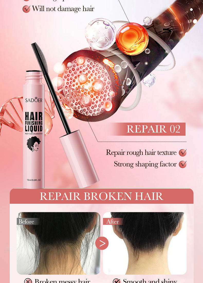 Fine Hair Finishing Spray15ml SADOER Styling Hair Messy Look Hair Wax Cross-Border Wholesale