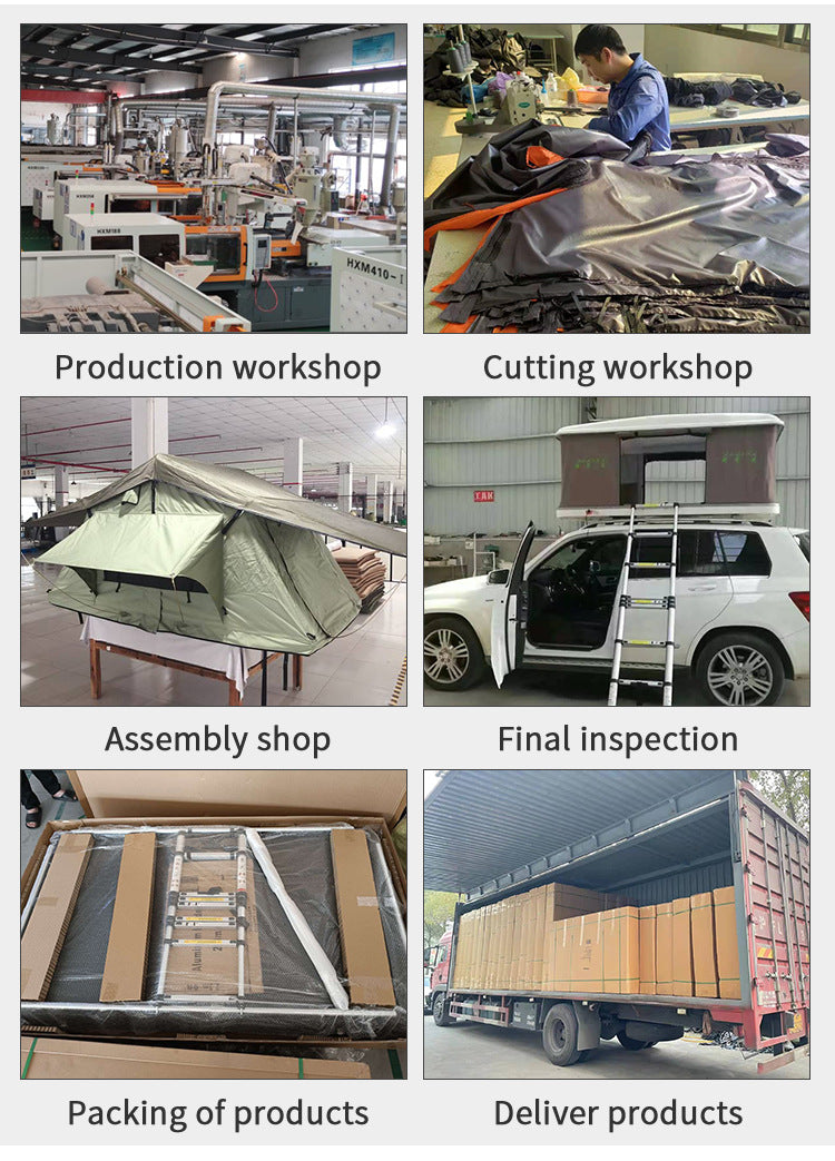 New Full Aluminum Alloy Roof Tent Car Travel Hard Shell Car Tent Outdoor Camping Self-Driving Tour Roof Tent