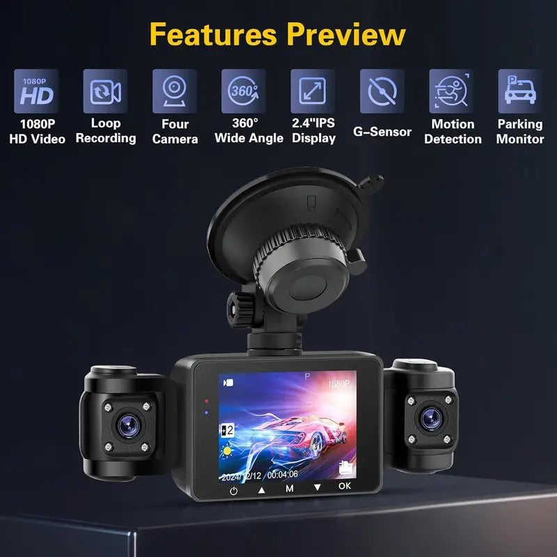 New S7Sanlu Dash Cam Private Model Car Camera Parking Monitoring HD Night Vision1080P