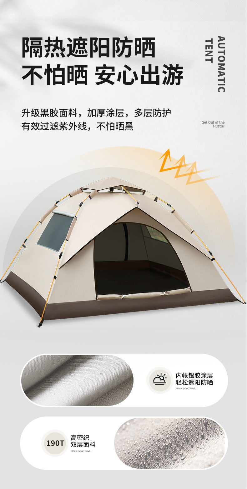 Hot-Selling Outdoor Camping Fully Automatic Waterproof Sunproof Quick-Open Tent Camping Mosquito-Proof Portable Tent Wholesale