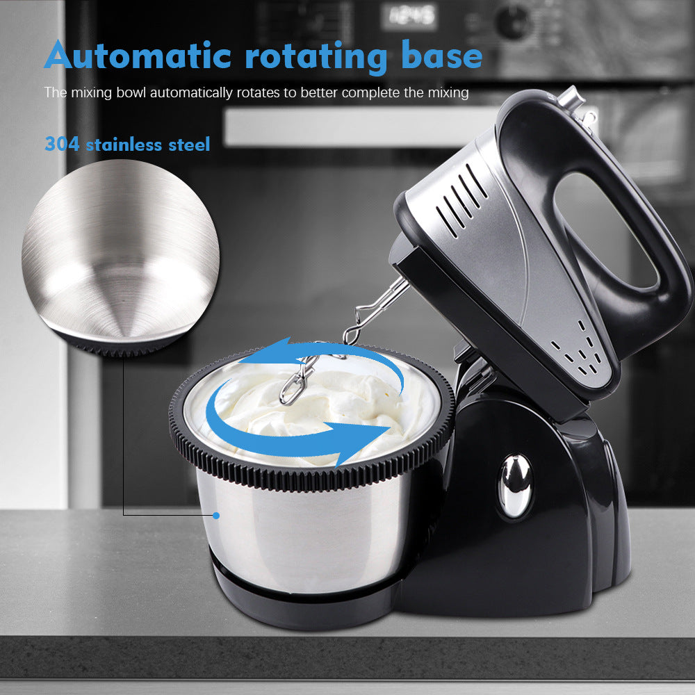 EU Standard High-Power Egg Beater Electric Household Desktop Fully Automatic Egg Mixer Milk Cap Stirrer Cream Whisk