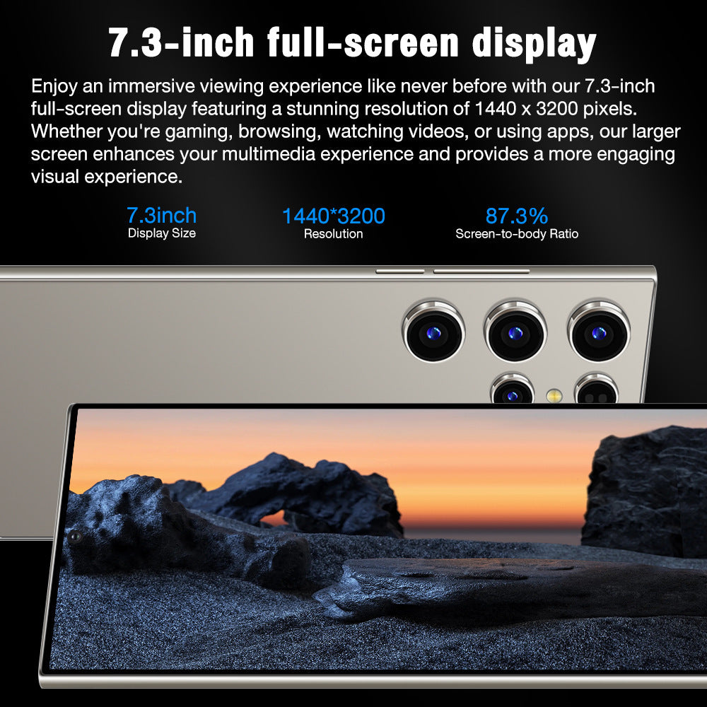 S24Ultra Android Phone1:1Wireless Charging6.75Inch4G Smartphone3+64Delivery