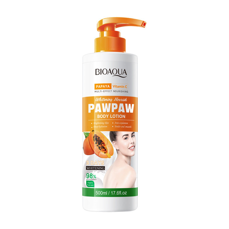 Papaya Vitamin C Whitening Body Lotion BIOAOUA Brightening Body Lotion Cross-Border Wholesale