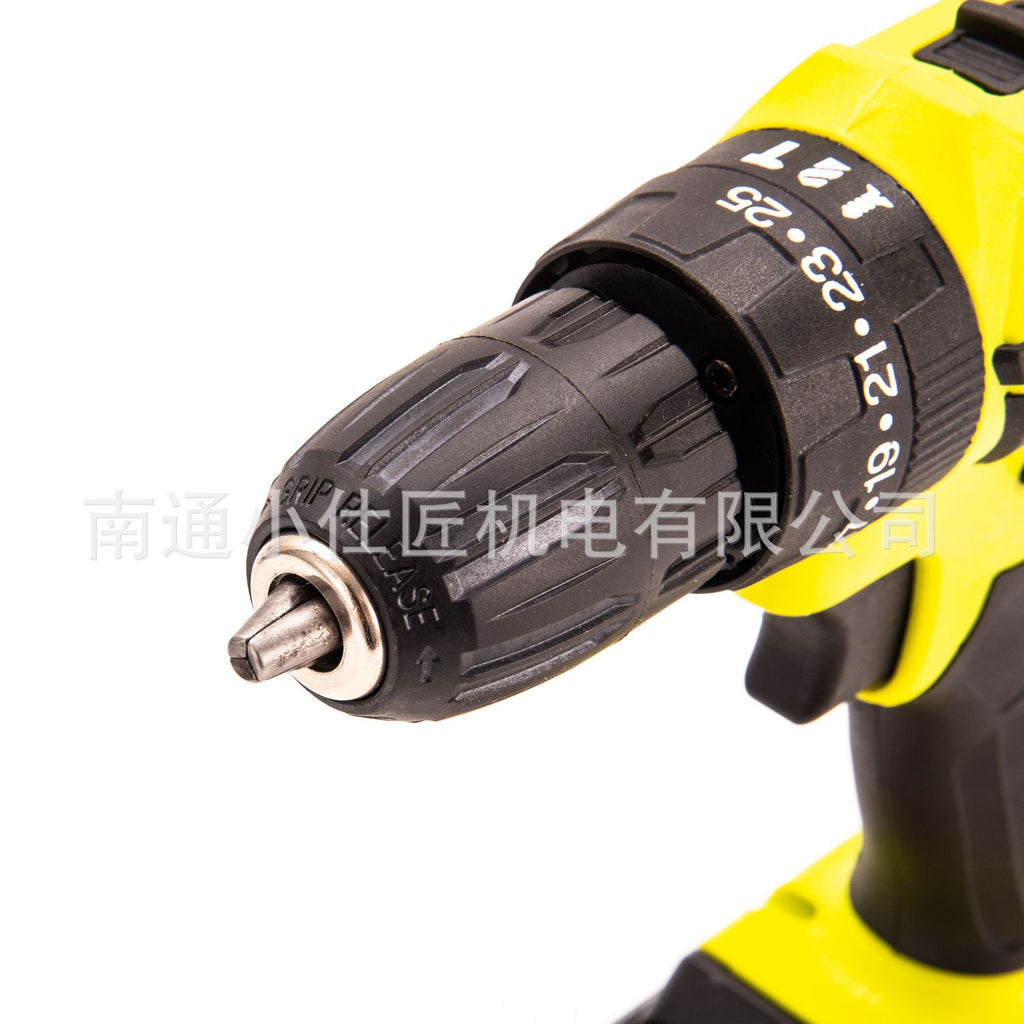 Rechargeable Lithium Electric Drill Electric Screwdriver Cross-Border Foreign Trade Model One Battery One Charger Handheld Pistol Drill Impact Tool