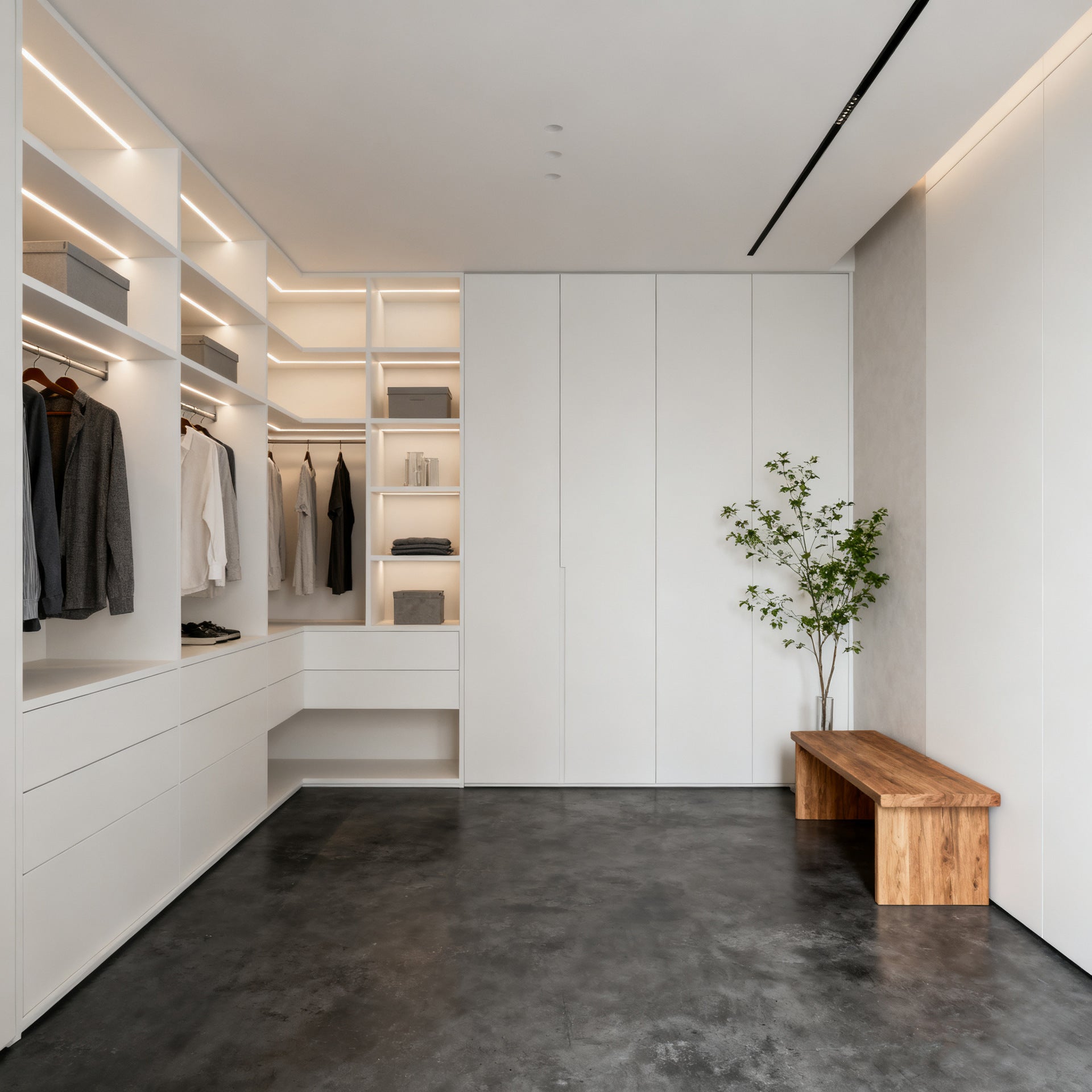 Foshan Guangzhou Whole House Custom Aluminum Alloy Home Bedroom Cloakroom Wardrobe Modern Minimalist Light Luxury Source Factory