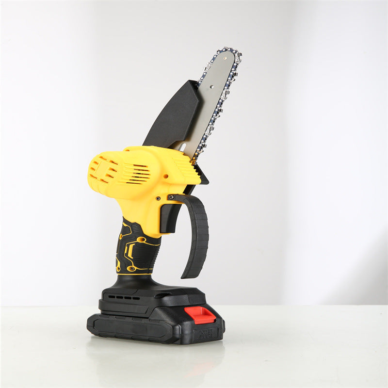 Lithium Battery Mini Household Portable Chainsaw Rechargeable Handheld High-Power Garden Pruning Saw Electric Chain Saw