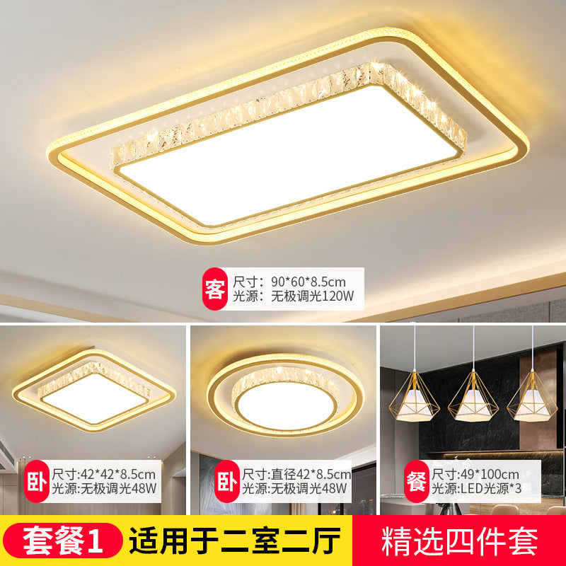 2025New Year's New Lamps Living Room Lamps Modern Simple Atmosphere Ceiling Lamps Light Luxury Crystal Lamps Restaurant Lamps Bedroom Lamps