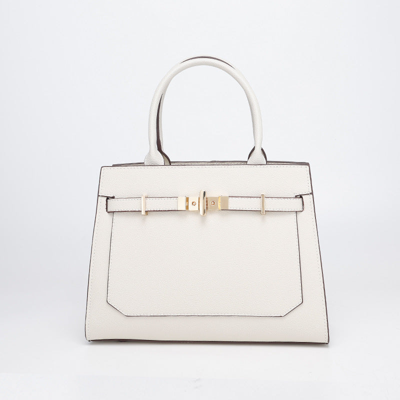 New Fashion Trendy Textured Kelly Bag for Women, Simple and Versatile European and American Style, Shoulder, Crossbody, and Handbag