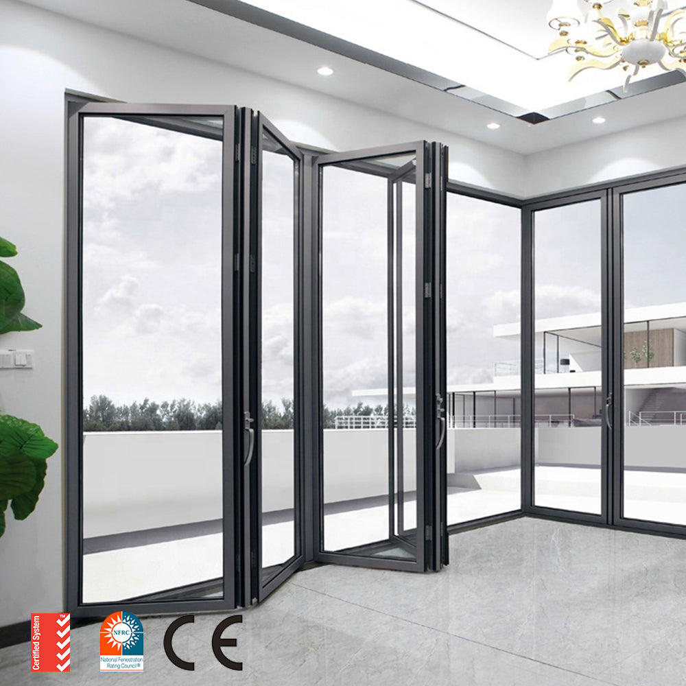 Standard Building Material Aluminum Sliding Door Tempered Glass Frameless Glass Sliding Doors Double Glass Door