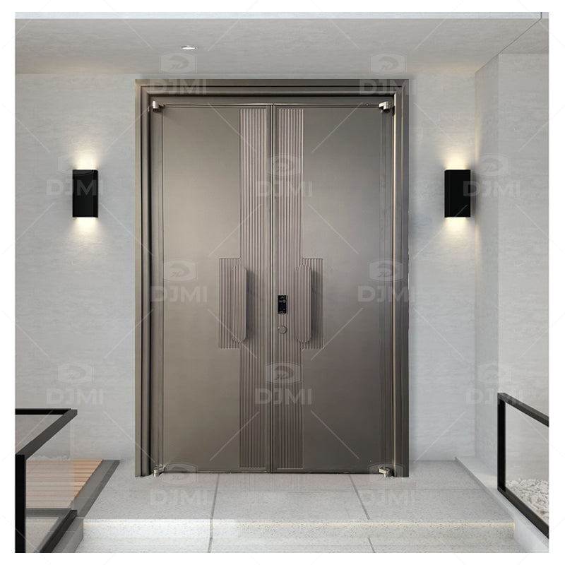 China Top Manufacturer Custom Hurricane Impact Entry Doors Exterior Entrance Door Modern Front Oversized Entry Doors