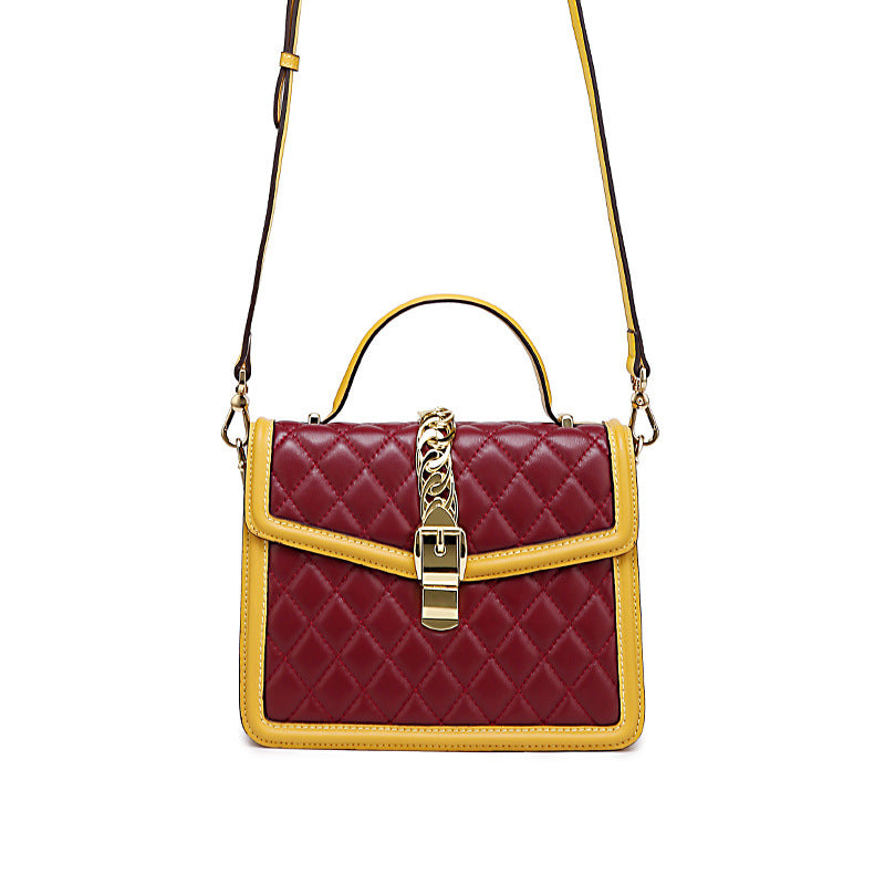 New Women's Bag Trendy Fashion Retro Quilted Small Square Bag Personality Stylish Simple Crossbody Women's Bag Handbag