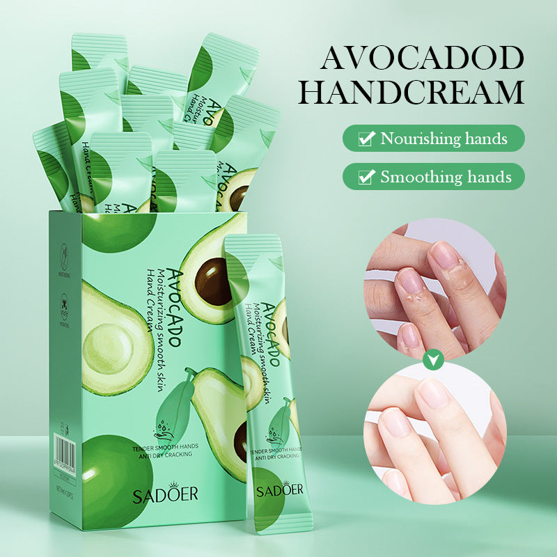 Pure English Hand Cream Box SADOER Avocado Peach Grapefruit Hydrating Hand Cream  Wholesale