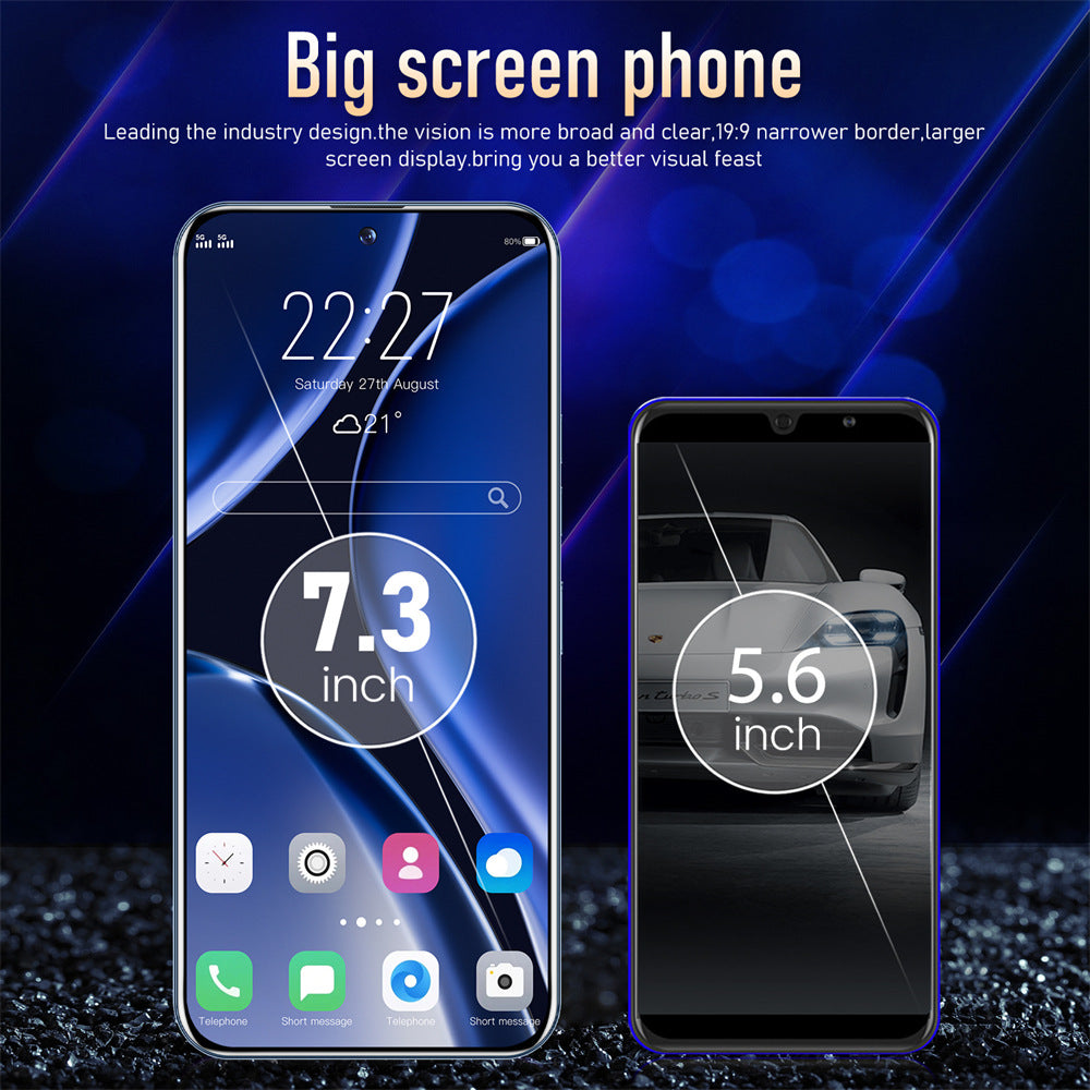 Mobile Phone S23+Ultra7.3Inch16+512G Memory All-in-One Machine Factory Direct Smart Full Screen