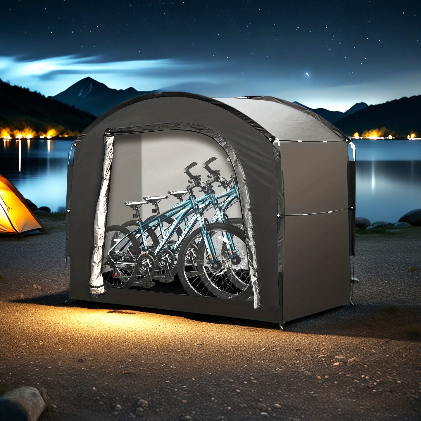 Bicycle Tent Outdoor Portable Waterproof Sunproof Dustproof Enlarged Bicycle Storage Tent