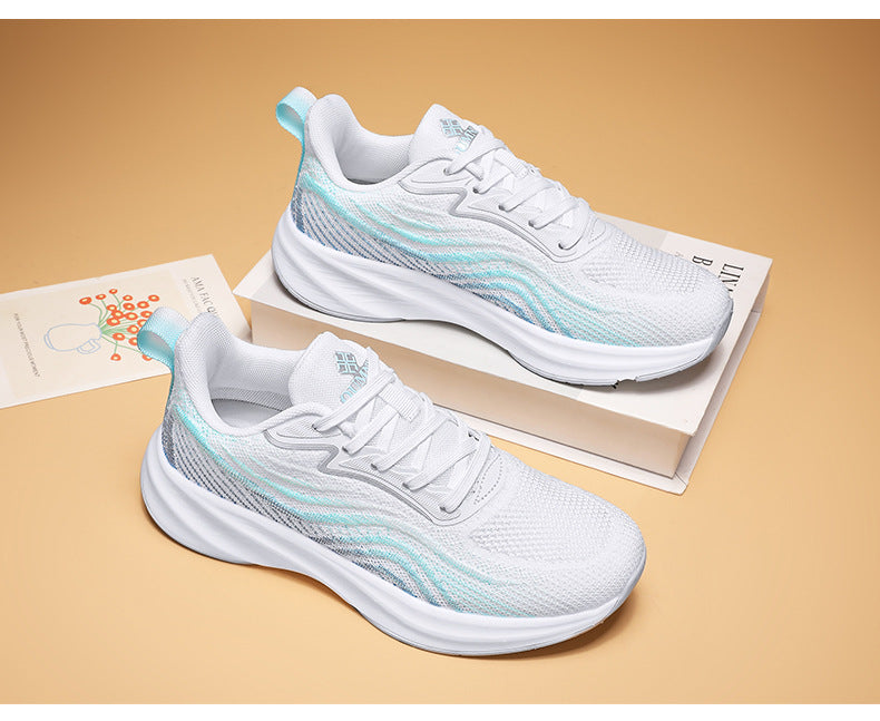 2024Chunxin Professional Running Shoes for Men and Women, Breathable Flyknit Mesh, Lightweight, Non-Slip, Student Physical Test Training Sports Shoes