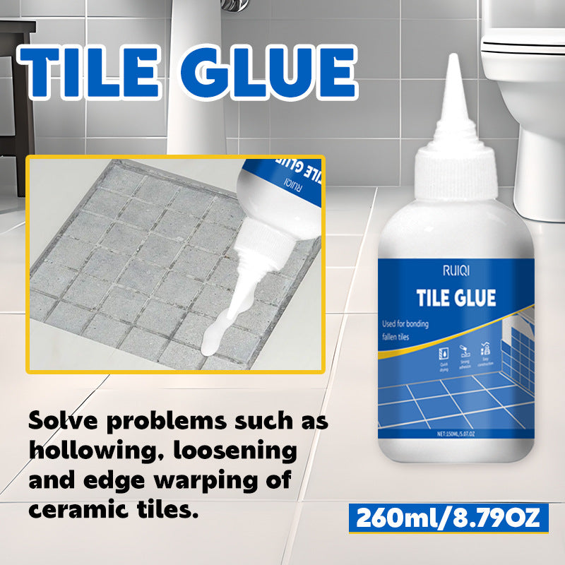 New Small Round Bottle Tile Adhesive for Wall and Floor Tiles, Cement Deformation Strong Bonding Agent, Void Penetration Repair Glue