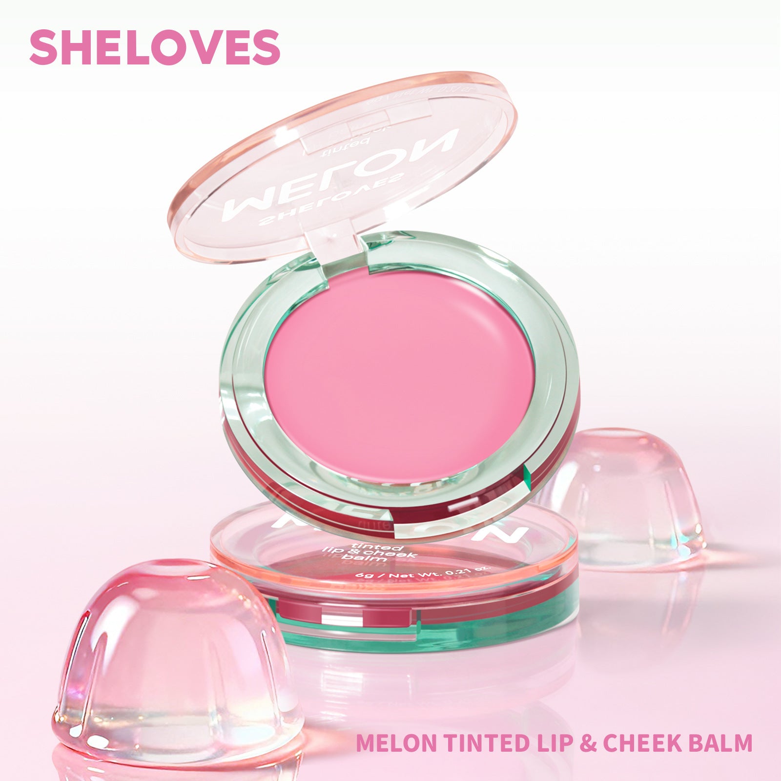 Exclusive Supply SHELOVES Temperature-sensitive Color-changing Water Gloss Blush Stick Lip and Cheek Rouge Multi-use Cream Non-liquid Blush