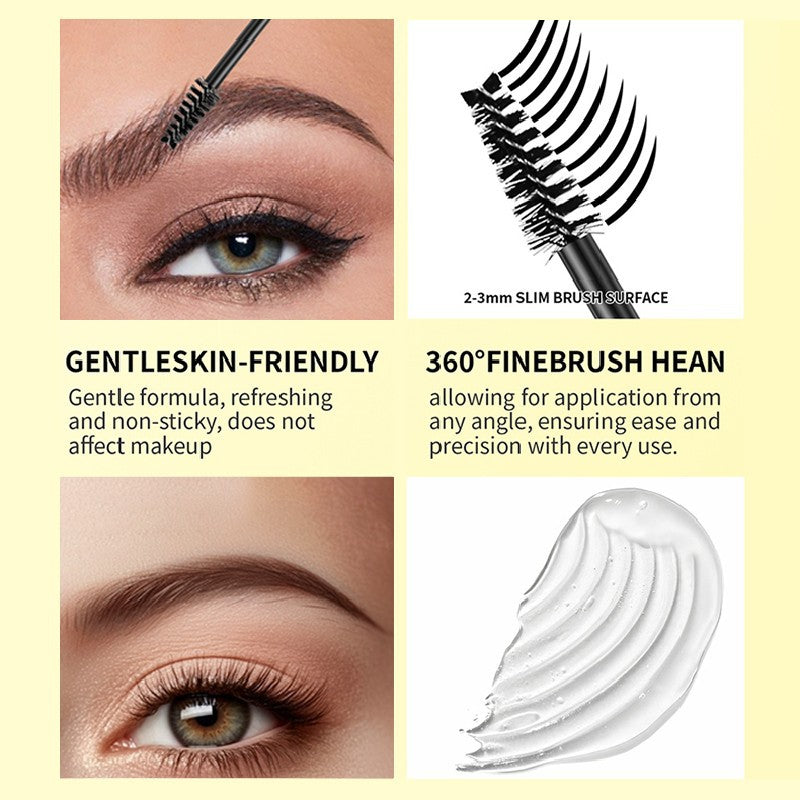 European Beauty Double-Ended Multi-Prong Plush Eyebrow Pencil+Styling Eyebrow Gel with Eyebrow Card Eye Set