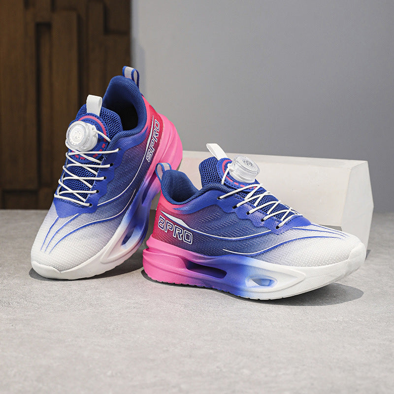 Spring and Summer Fashion Comfortable Running Shoes for Teenagers, Casual Shoes with High Elasticity and Shock Absorption, Student Marathon Training Sports Shoes