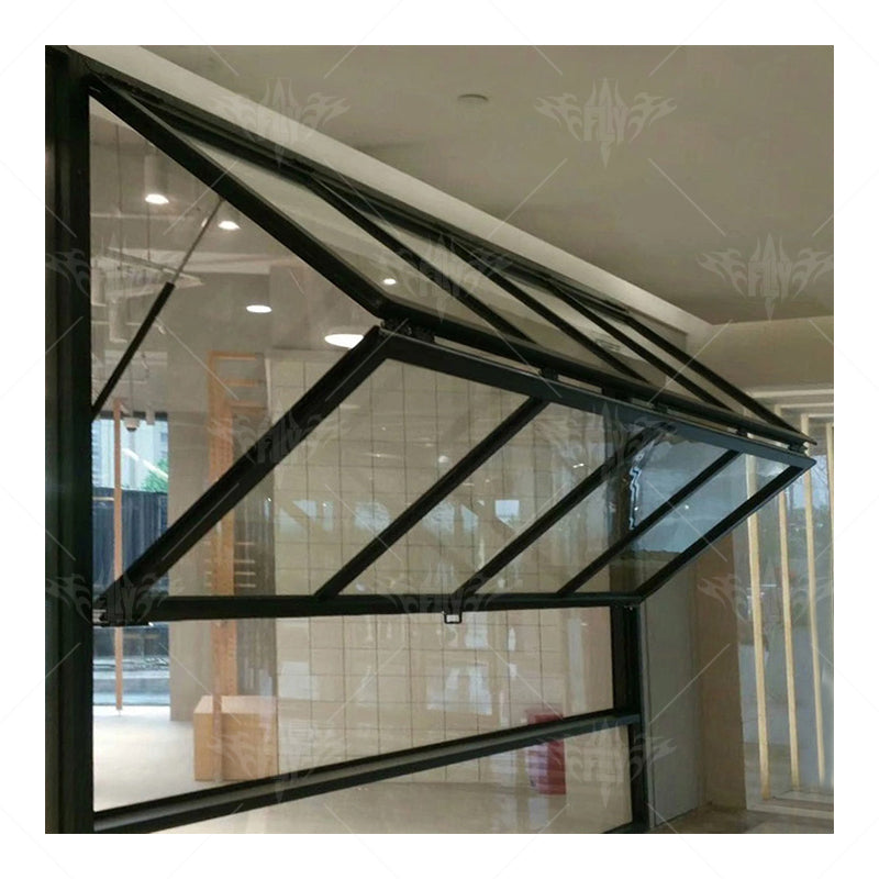 Customized Aluminum Folding Window Home Use Fold up Window Project Kitchen Folding Window