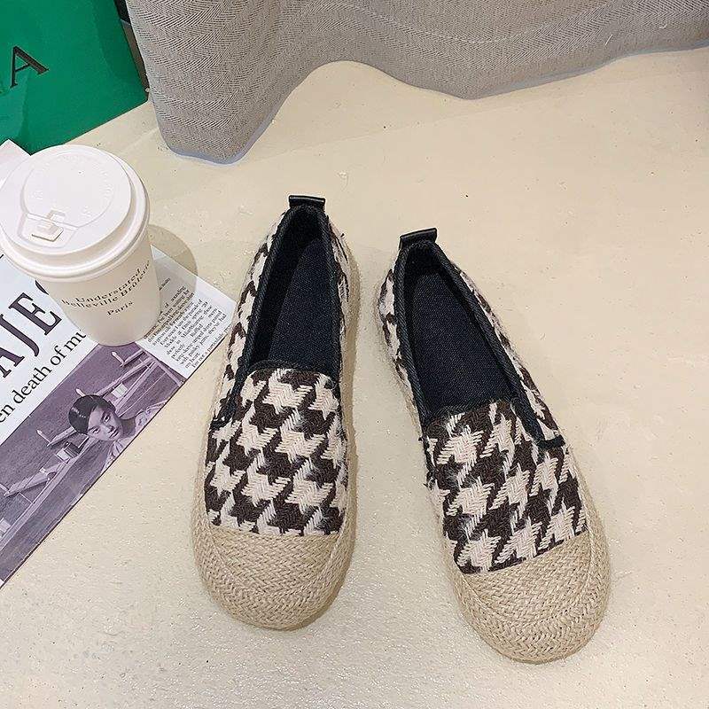 Women's Slip-On Fisherman Shoes Lazy Loafers2025Spring and Autumn New Style Flat Casual Loafers for Women