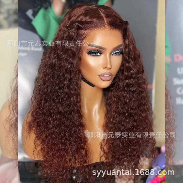 Curly Lace Front Synthetic  Wig Lace Frontal for Black Women