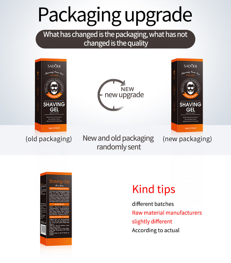 Full English Men's Shaving Gel210ml SADOER Softening Beard  Wholesale