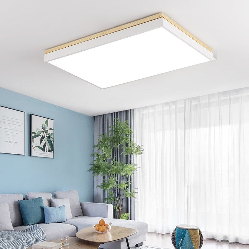 Nordic Solid Wood Macaron Ceiling Light led Round Iron Art Bedroom Lamp Living Room Lamp Home Decor