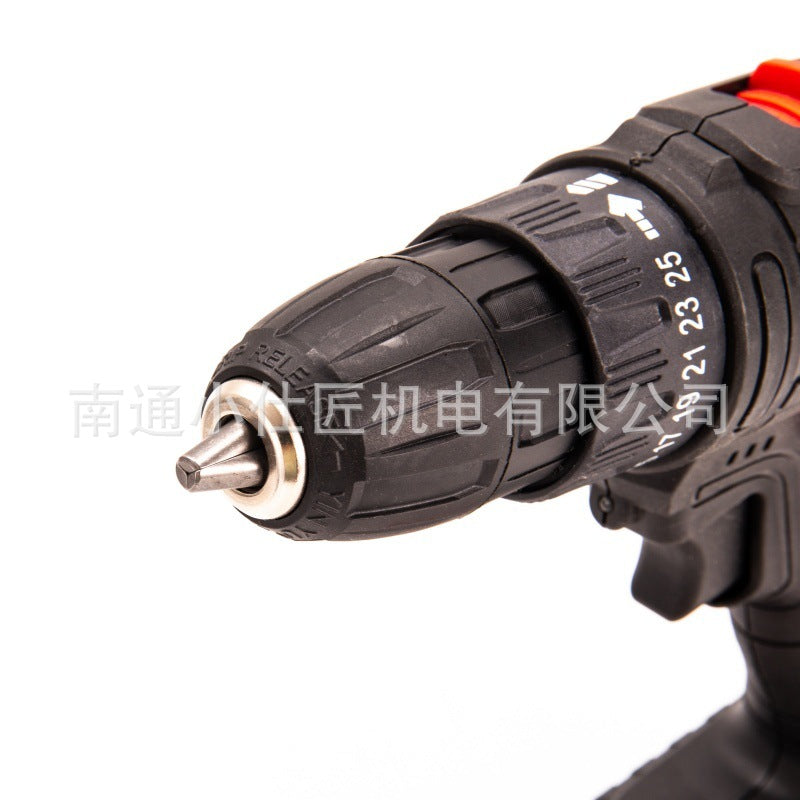 Cross-Border Dropshipping Electric Drill Set Multi-Functional Household Impact Drill Electric Screwdriver Lithium Battery Handheld Brushless Electric Drill