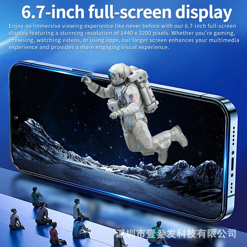 New Mobile Phone i15 Pro MAX 16+1TB HD Large Screen In Stock Android New Smartphone