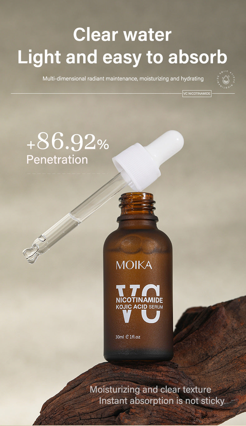 All MOIKA Bright White VC Essence Liquid Kojic Acid Niacinamide Facial Essence