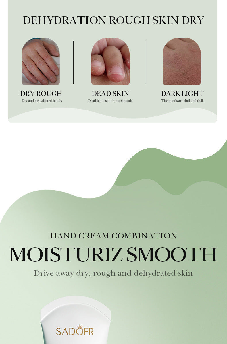 Full English SADOER Fruit Combination Moisturizing Hand Cream Hydrating Autumn and Winter Hand Cream  Foreign Trade Wholesale