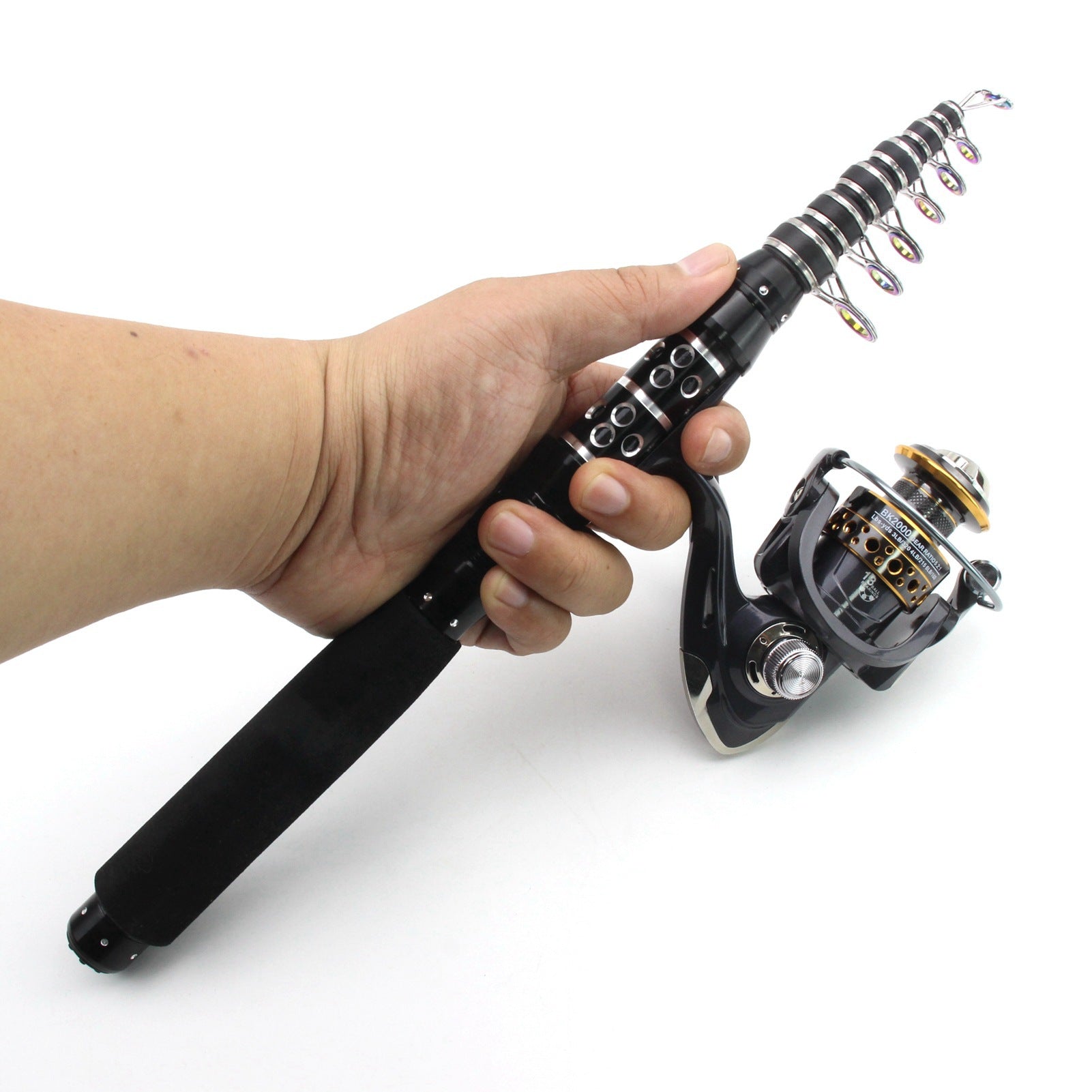 Fishing Gear: Ultra-Short Portable Telescopic Fishing Rod, Small Sea Rod, Rock Fishing Long Casting Rod, Fishing Set