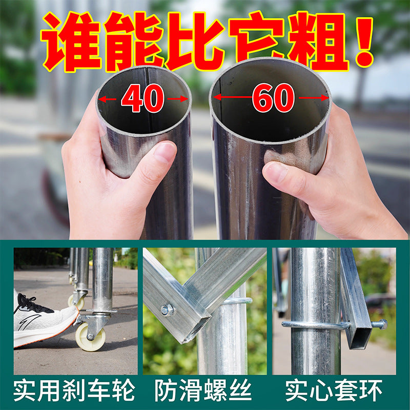 Outdoor Mobile Tent Activity Canopy Large Warehouse Push-Pull Shed Retractable Folding Sunshade Tent Night Market Stall Rain Shelter