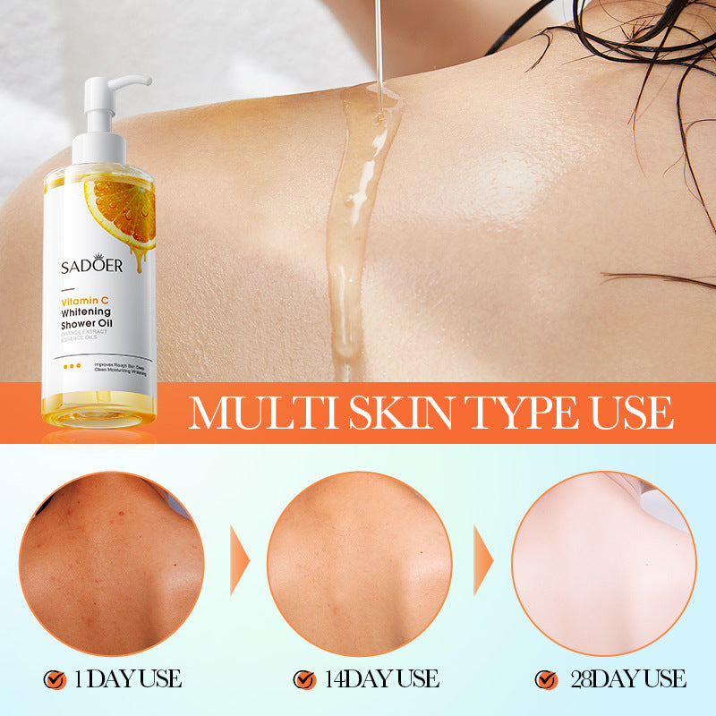 All English Vitamins C Whitening Bath Oil SADOER Deep Cleansing Body Wash  Wholesale
