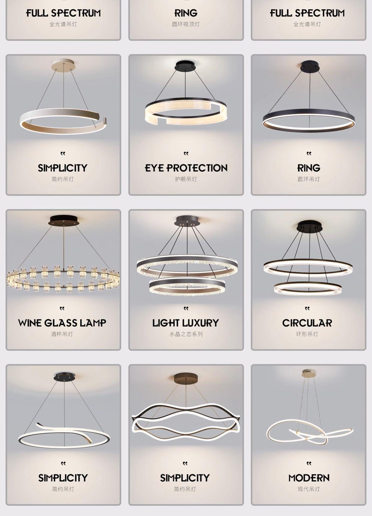 2025New High-End Light Luxury Living Room Chandelier Hall Main Light Atmospheric Dining Room Eye Protection Mountain Lamp Set Combination