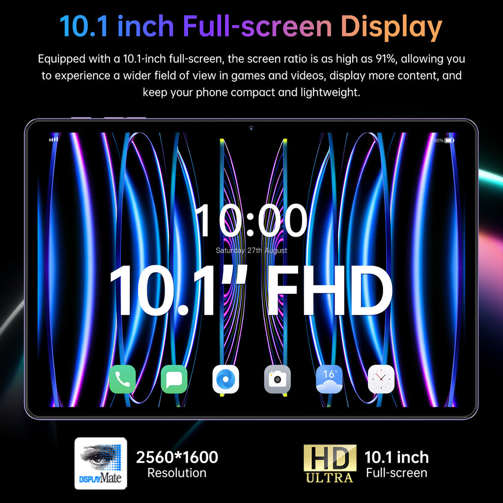 New model factory exclusive Pad 16 Pro Android Smart Tablet PC10Supports inch screen WiFi Bluetooth