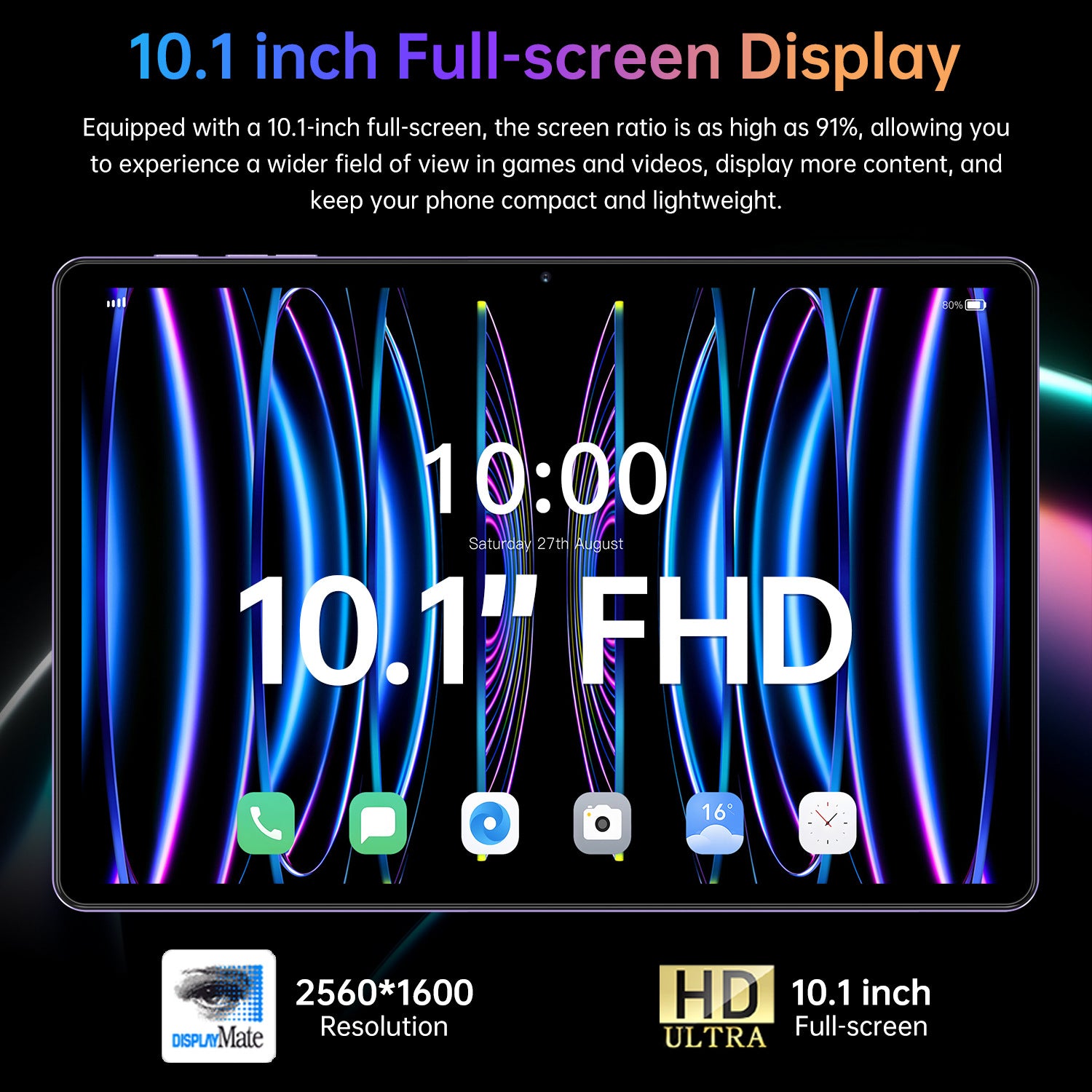 New model factory exclusive Pad 16 Pro Android Smart Tablet PC10Supports inch screen WiFi Bluetooth