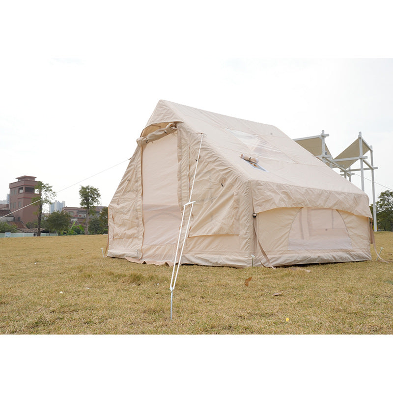 6㎡Custom Inflatable Camping Tent Outdoor Rainproof Thickened Luxury Camping Small House Tent3-4People