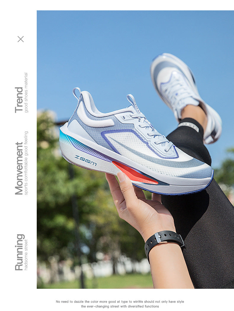 2025Plus Size Sports Shoes Racing Training Carbon Plate Sports Shoes Lightweight Men and Women Autumn Running Shoes