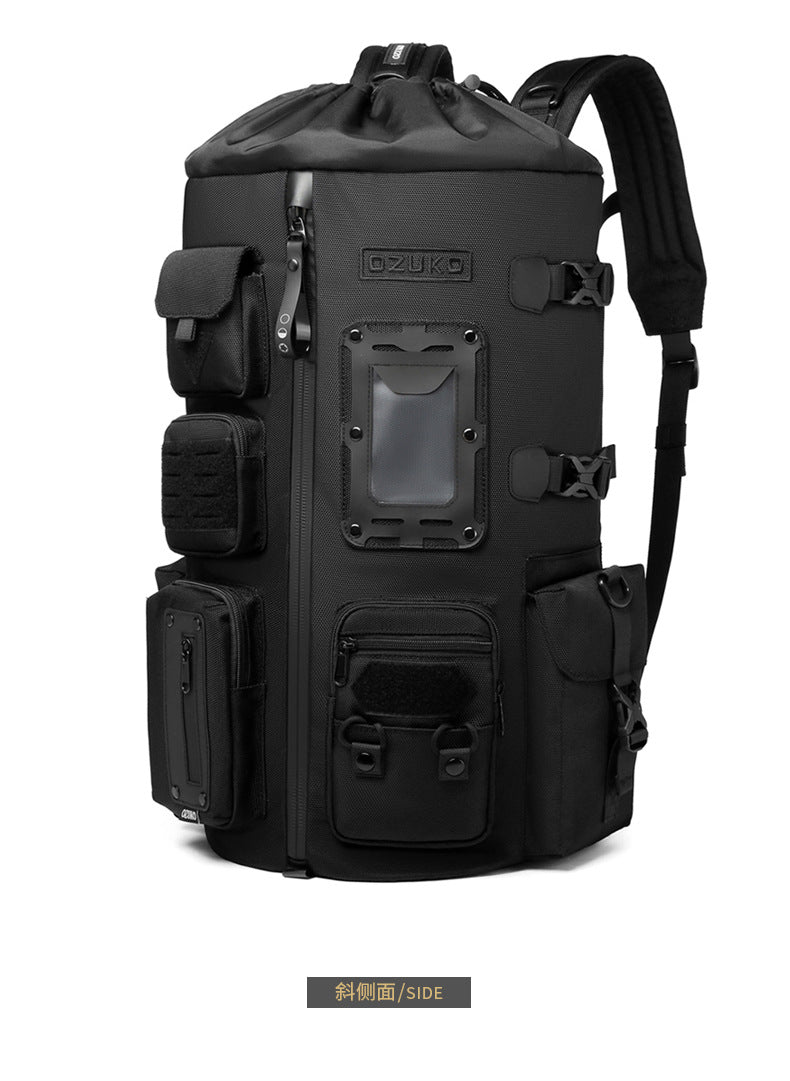 OZUKO Basketball Backpack Men's Large Capacity Waterproof Backpack Sports Bag Multifunctional Outdoor Trendy Brand Backpack