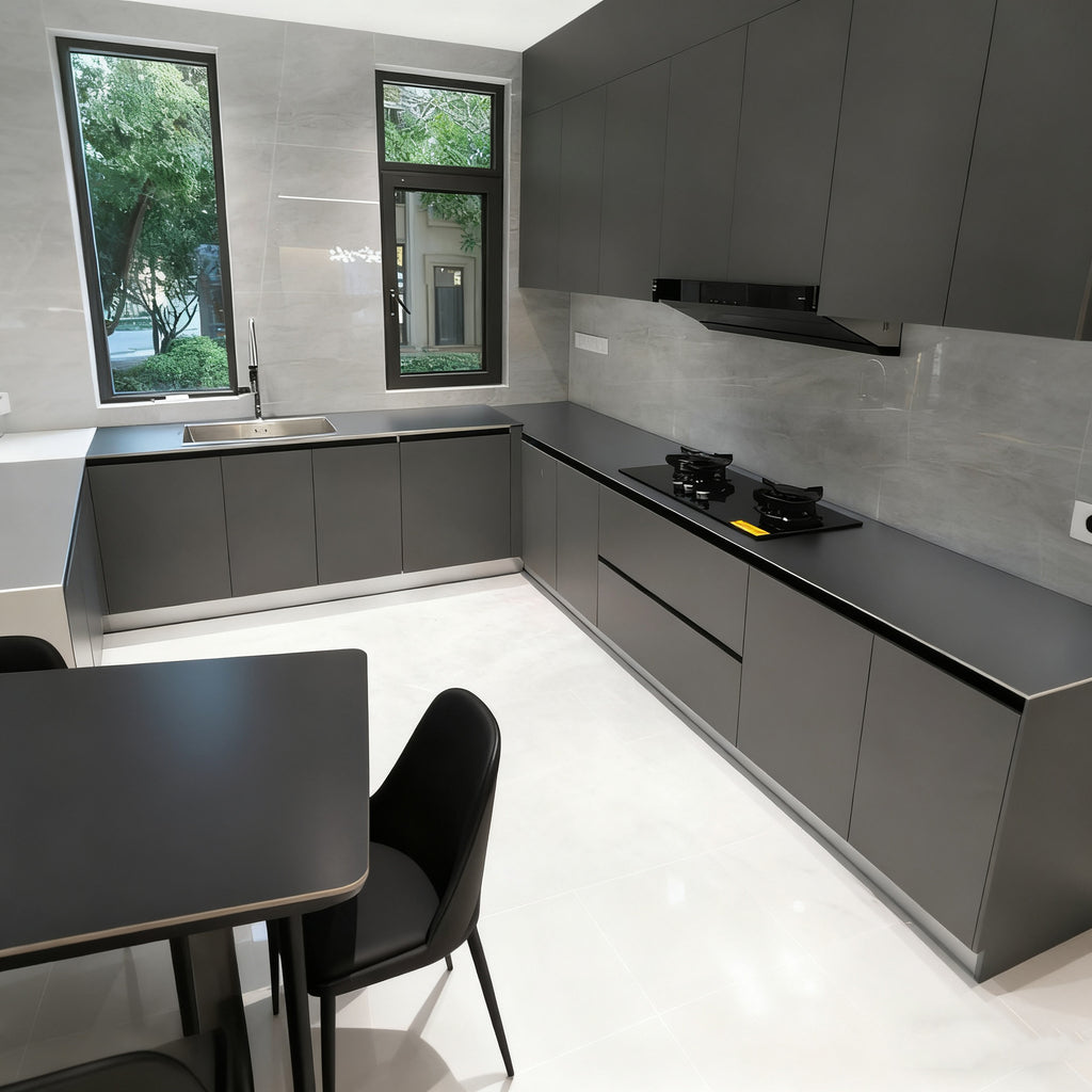 Custom Whole House Honeycomb Aluminum Alloy Kitchen Cabinets Wall Cabinets Integrated Assembly Stove Home Factory