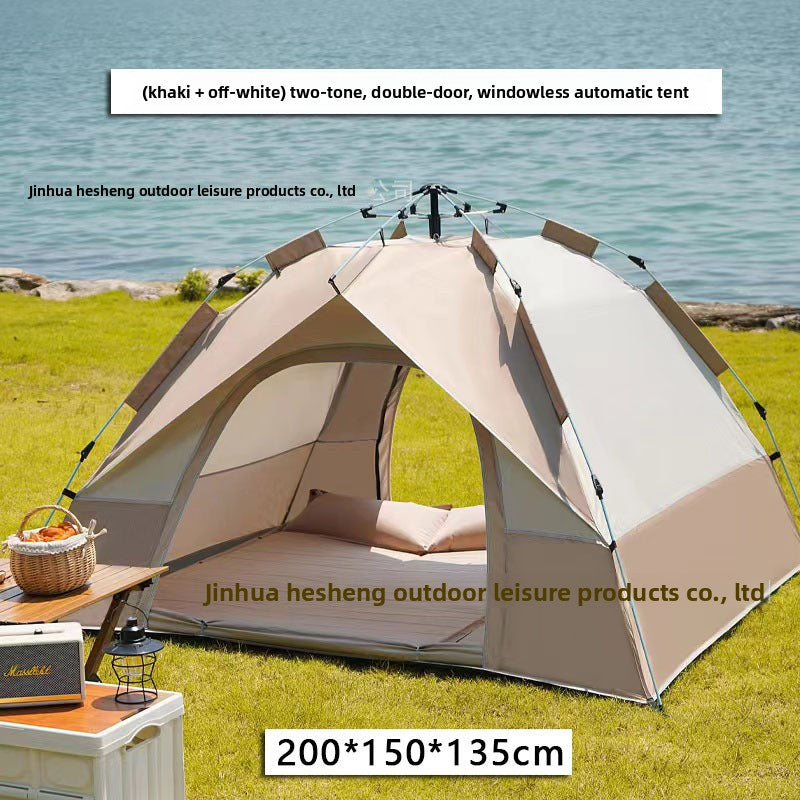 Tent Outdoor Portable Folding Automatic Camping Quick Open Sun Protection Thickened Rainproof Tent Full Set Wholesale