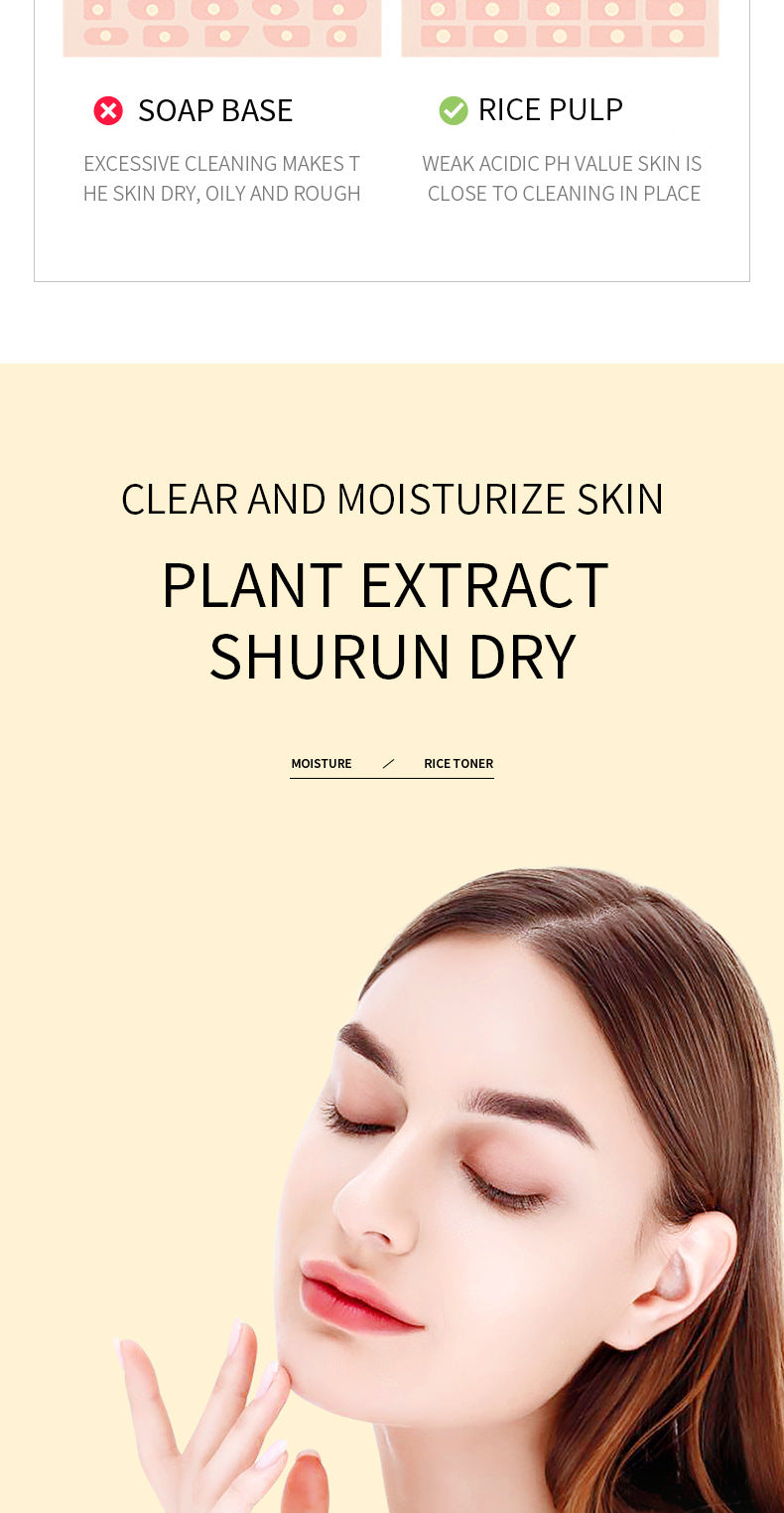 Full English Rice Skincare Set BIOAOUA Rice Puree Series Six-Piece Set Box  Wholesale